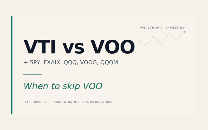 VTI vs VOO, SPY, FXAIX, QQQ: When VOO Is the Wrong Pick