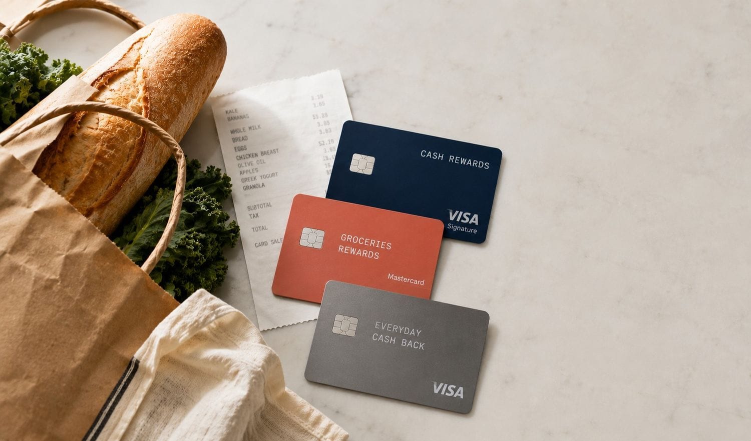 Best credit card for groceries comparison: cashback math by store type