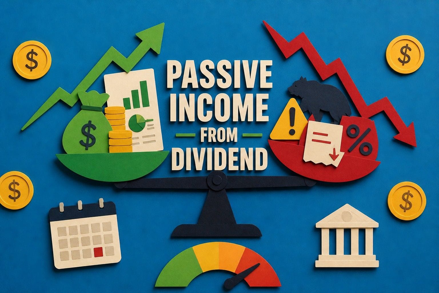 Dividend stocks passive income brutal math 2026 with S&P 500 yield at 50-year low