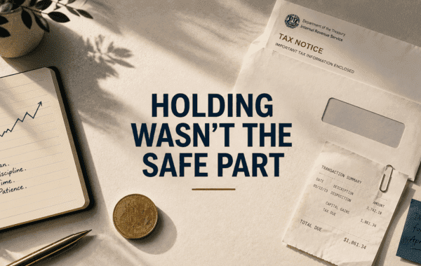 Crypto capital gains tax: the “just hold it” myth that’s landing investors with surprise bills