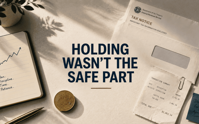 Crypto capital gains tax: the “just hold it” myth that’s landing investors with surprise bills