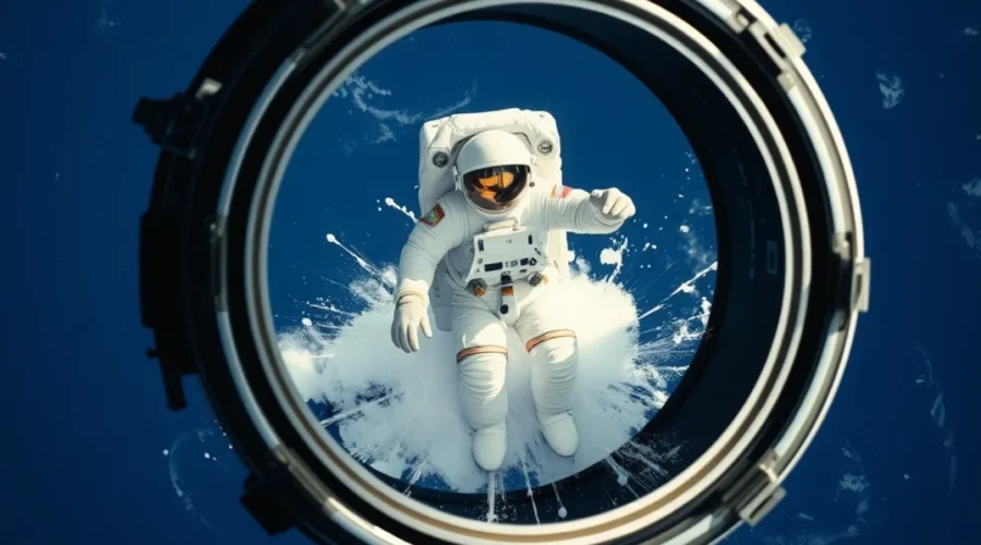 Artemis II crew Congressional Space Medal: spacecraft splashing down in pacific ocean astronaut