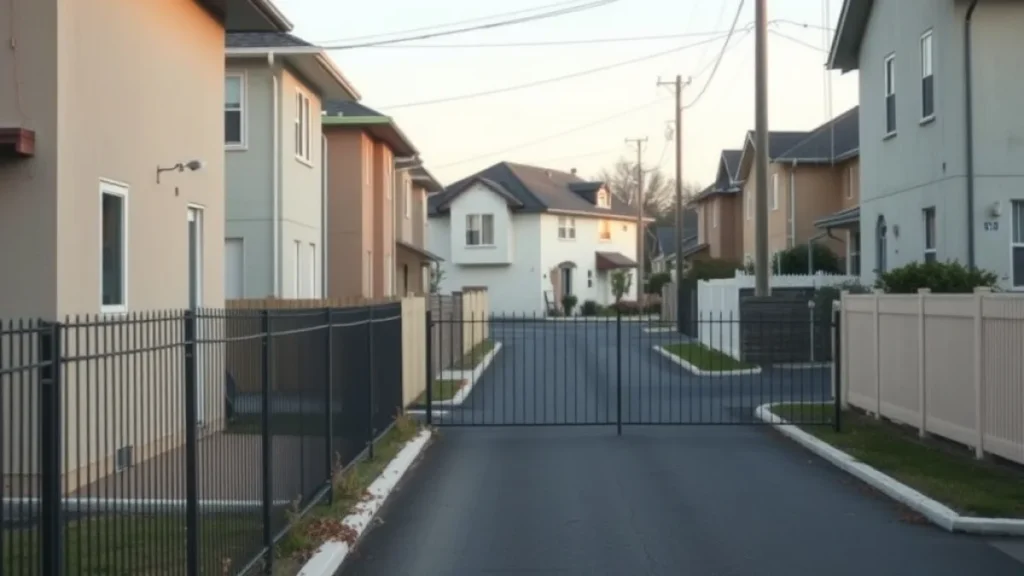 Young Australians earning less explained: empty residential street suburban houses fence