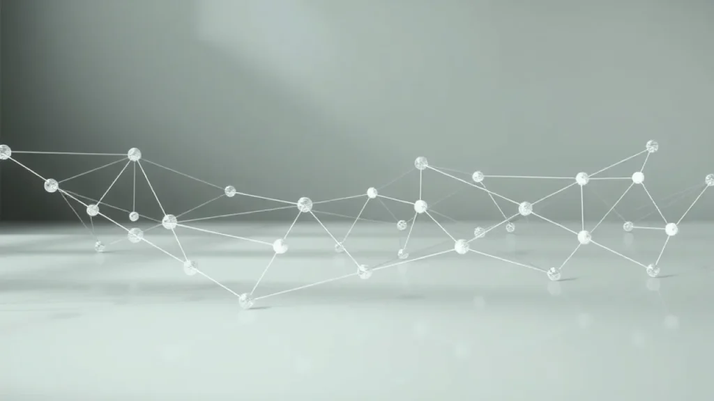 Tokenized deposits explained: blockchain network nodes and digital connections flowing