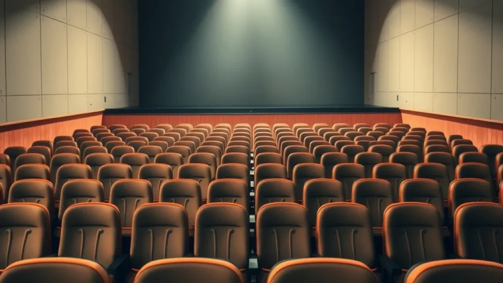 Tim Curry death explained: empty theatre seats with spotlight on centre