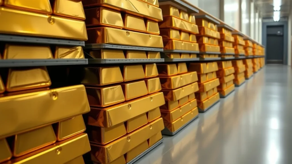 Trump token collapse explained: gold bars stacked in a vault or