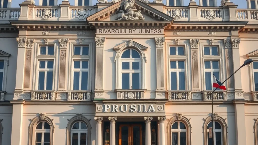 Oscar Jenkins release explained: russian government building ornate architecture exterior