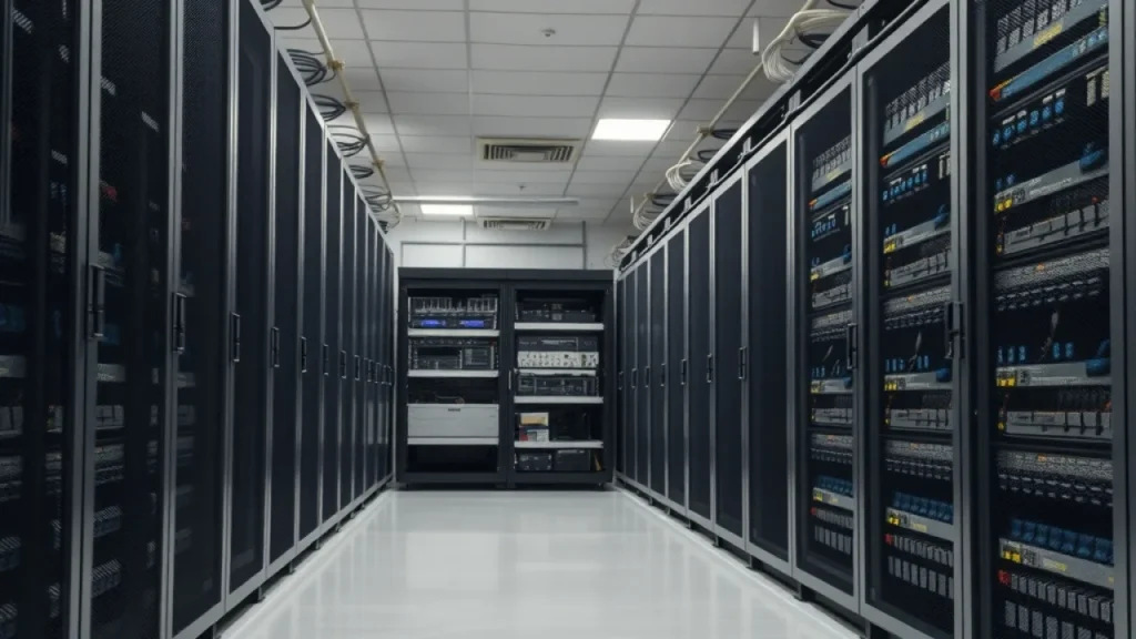 Institutional investors stock market explained: server racks and computer equipment