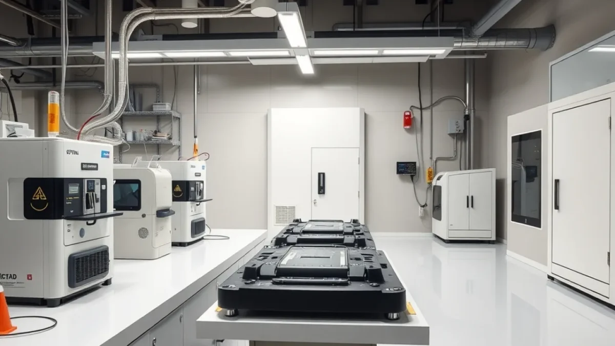 Nvidia stock ai credit: semiconductor fabrication clean room with advanced chip