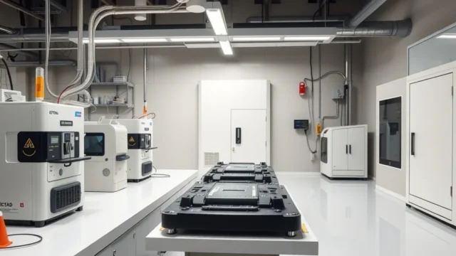 Nvidia stock ai credit: semiconductor fabrication clean room with advanced chip