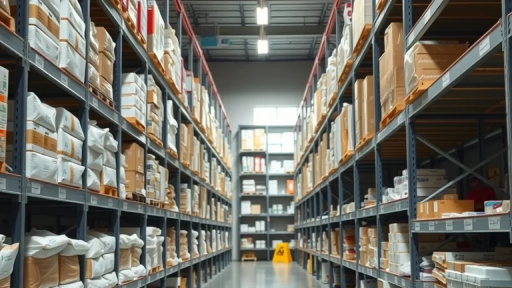 Healthcare services buyout explained: pharmaceutical packaging distribution warehouse industrial shelving