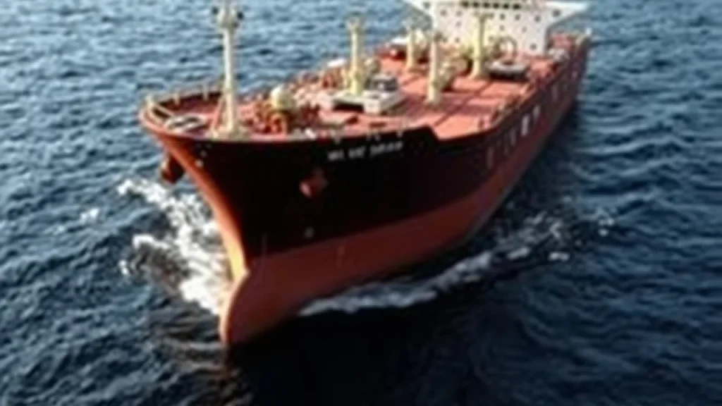 Nikkei falls explained: oil tanker ship in deep water