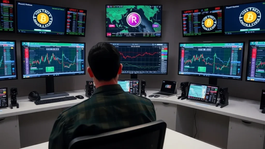 Standard Chartered RLUSD custody explained: cryptocurrency trading terminal multiple screens data feeds