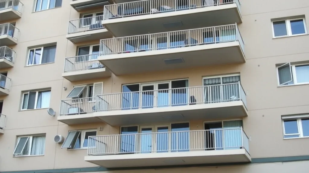 Your First Home scheme explained: apartment building exterior with multiple balconies