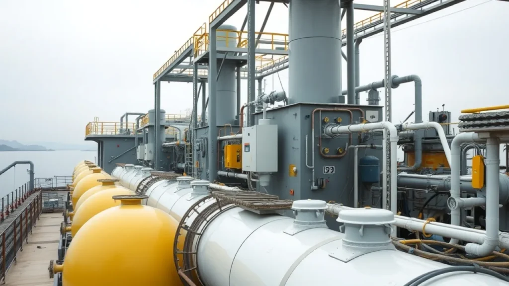 Australia resource revenue gap explained: liquefied natural gas plant industrial equipment coastal