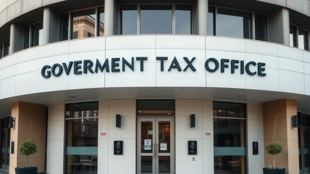 OECD crypto tax reporting explained: government tax office building exterior modern architecture