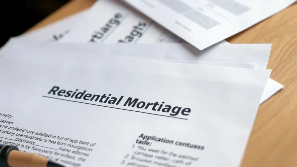 Us treasury yields deficit explained: residential mortgage paperwork application documents close up